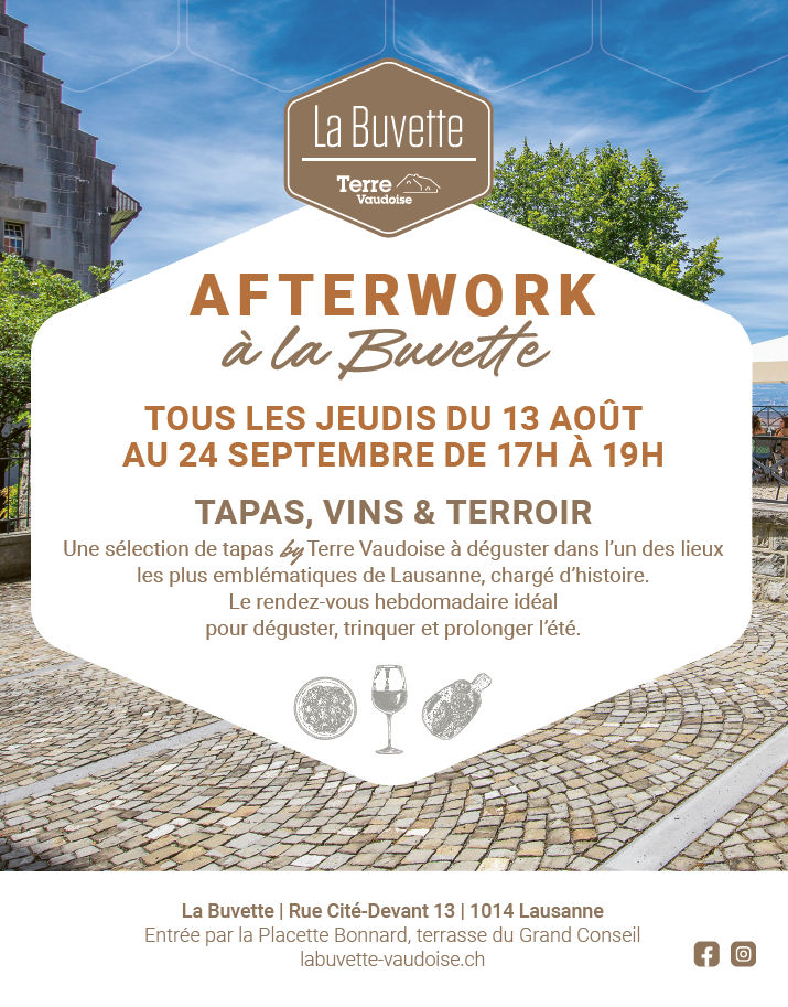 Les afterworks à la Buvette auront lieu tous les jeudis du 13 août au 24 septembre.